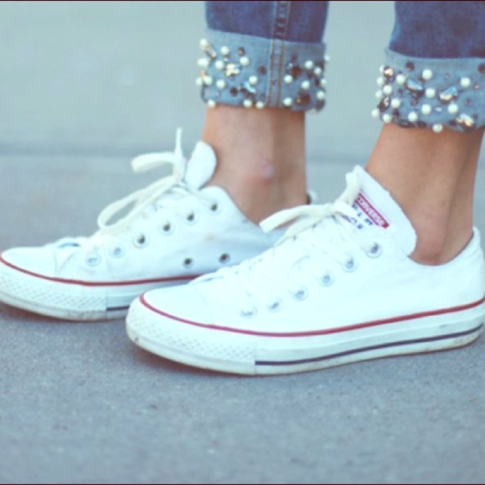 White Converse Shoes